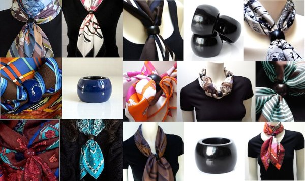 画像4: 「水牛」スカーフリング naby blue ネイビーブルー フルラッカー (4)