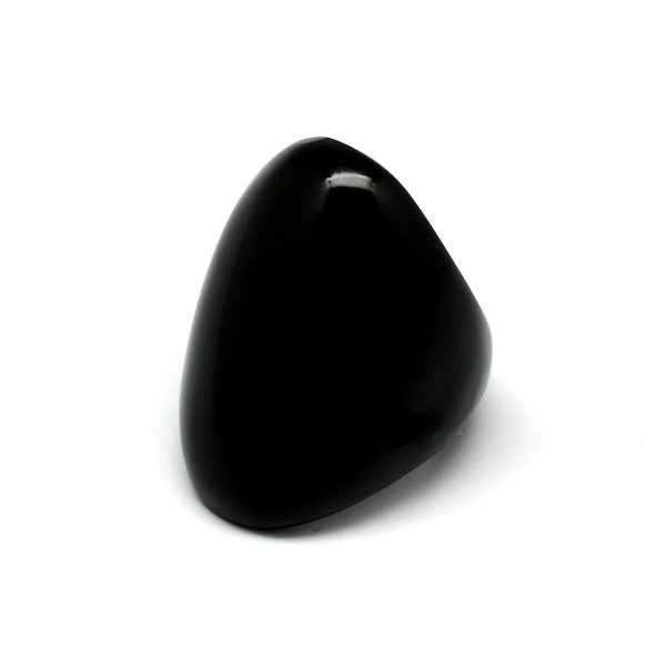 画像1: 「水牛」指輪 リング オーバルフェイス 黒 ブラック 10.5号 バッファローホーン レディス メンズ アクセサリー (1)