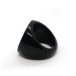 画像6: 「水牛」指輪 リング まる 黒 ブラック 15.5号 バッファローホーン レディス メンズ アクセサリー (6)