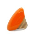 画像1: 「水牛」指輪 リング oval オレンジ orange (1) 12.5号 バッファローホーン レディス メンズ アクセサリー (1)