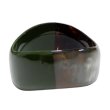 画像2: 「水牛」バングル 曲線デザイン ラッカー オリーブ olive 20.5cm (3) (2)