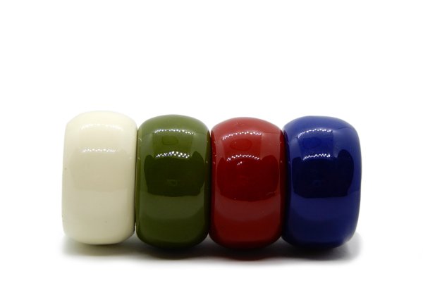 画像3: 「水牛」スカーフリング naby blue ネイビーブルー フルラッカー (3)