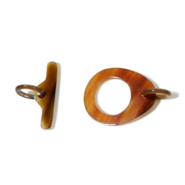 画像1: 「水牛」マンテル 3.2cm×2.6cm (8) アクセサリーパーツ 留め具 (1)