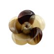 画像1: 「水牛」ブローチ 椿 カメリア 6.5cm×6.5cm（2） (1)