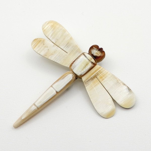 画像1: 「水牛」ブローチ とんぼ トンボ 勝ち虫（5）秋の風物詩 Dragonfly (1)