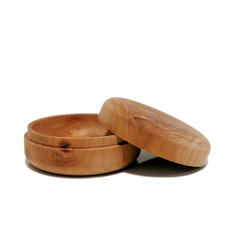 木の品」香合 白檀 心材 無塗装 無垢材 Φ7.8cm（19）茶道具 Wooden goods 桜じゃぱん。